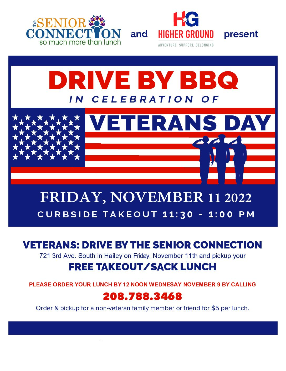 VETERAN’S DAY DRIVE THRU BBQ The Senior Connection